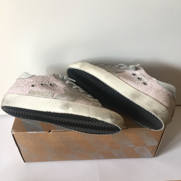NWT Golden Goose Pink Glitter Superstar Sneakers - Picture 9 of 9